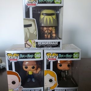 Rick and Morty FUNKO POP SET! (3)